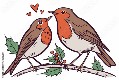 robin on a branch