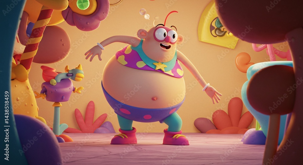 Fototapeta premium cartoon character funny