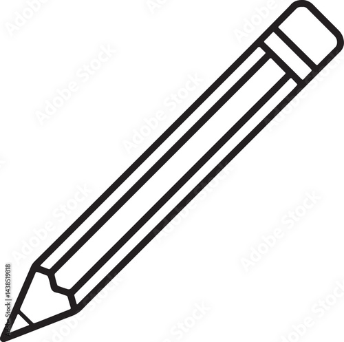 Wallpaper Mural pencil line art, black outline, vector and illustration, coloring book page line art drawing Torontodigital.ca