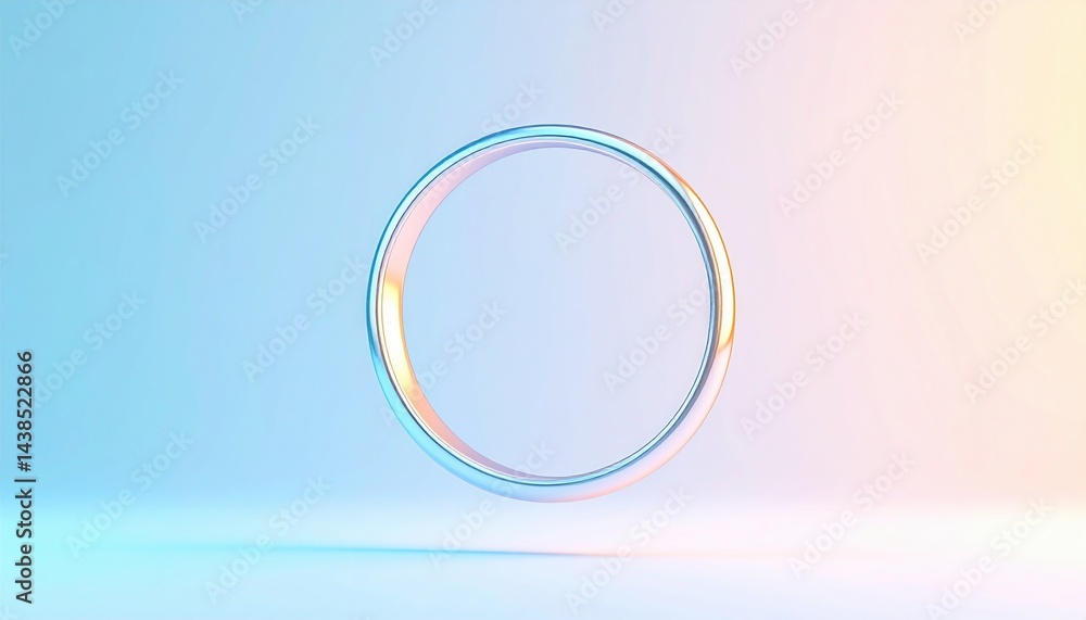 Floating circular shape animation digital space motion graphic minimalist design abstract concept Floating circular shape animation digital space motion graphic minimalist design abstract concept