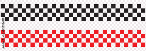 Race flag Design. Race flag icon logo. Racing stripes. Sport checkered. Motorsport graphics. Vector illustration.