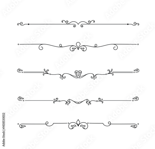 Elegant Decorative Line Art That Perfectly Complements Any Elegant Design Projects