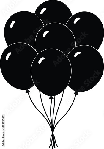 balloon bunch with strings