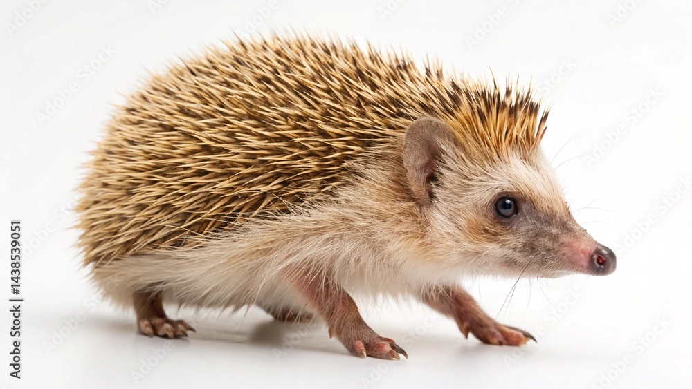 Fototapeta premium hedgehog on white background