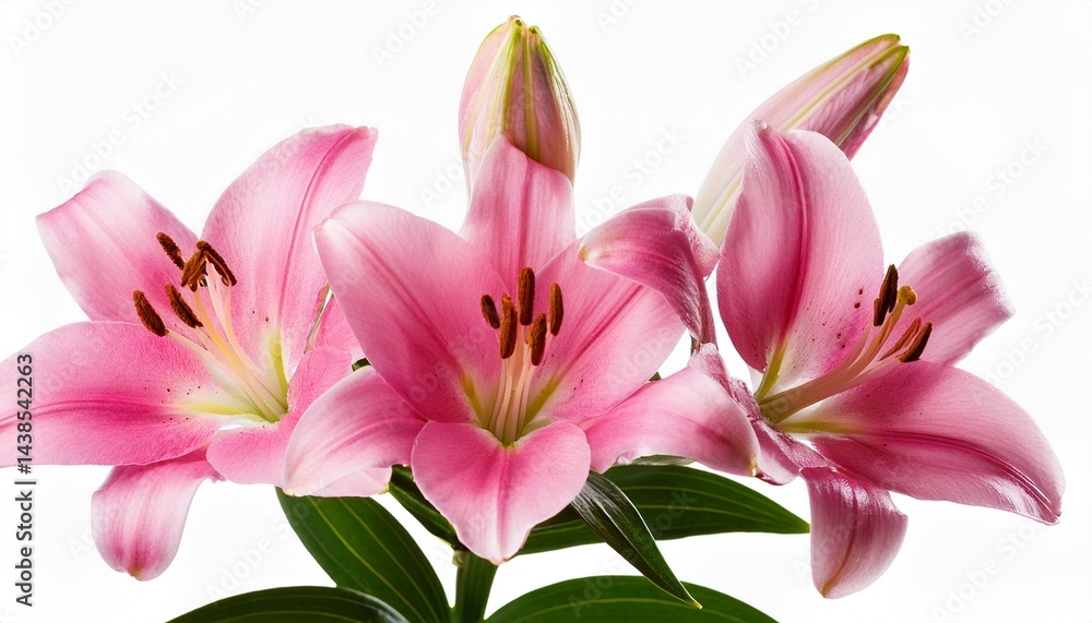 pink lily blossom isolated floral beauty pink lily blossom isolated floral beauty