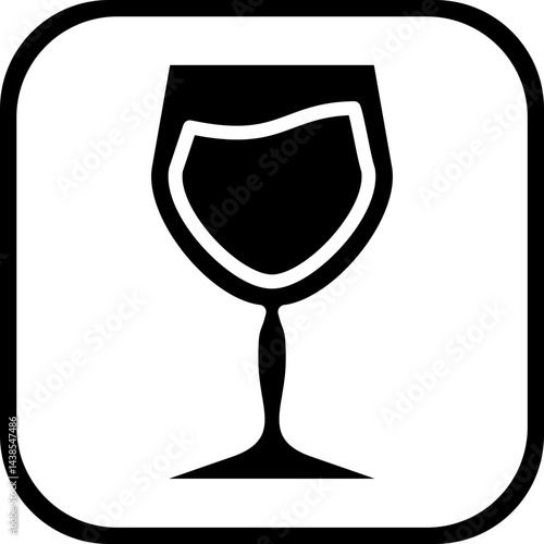 Wine glass Icon style