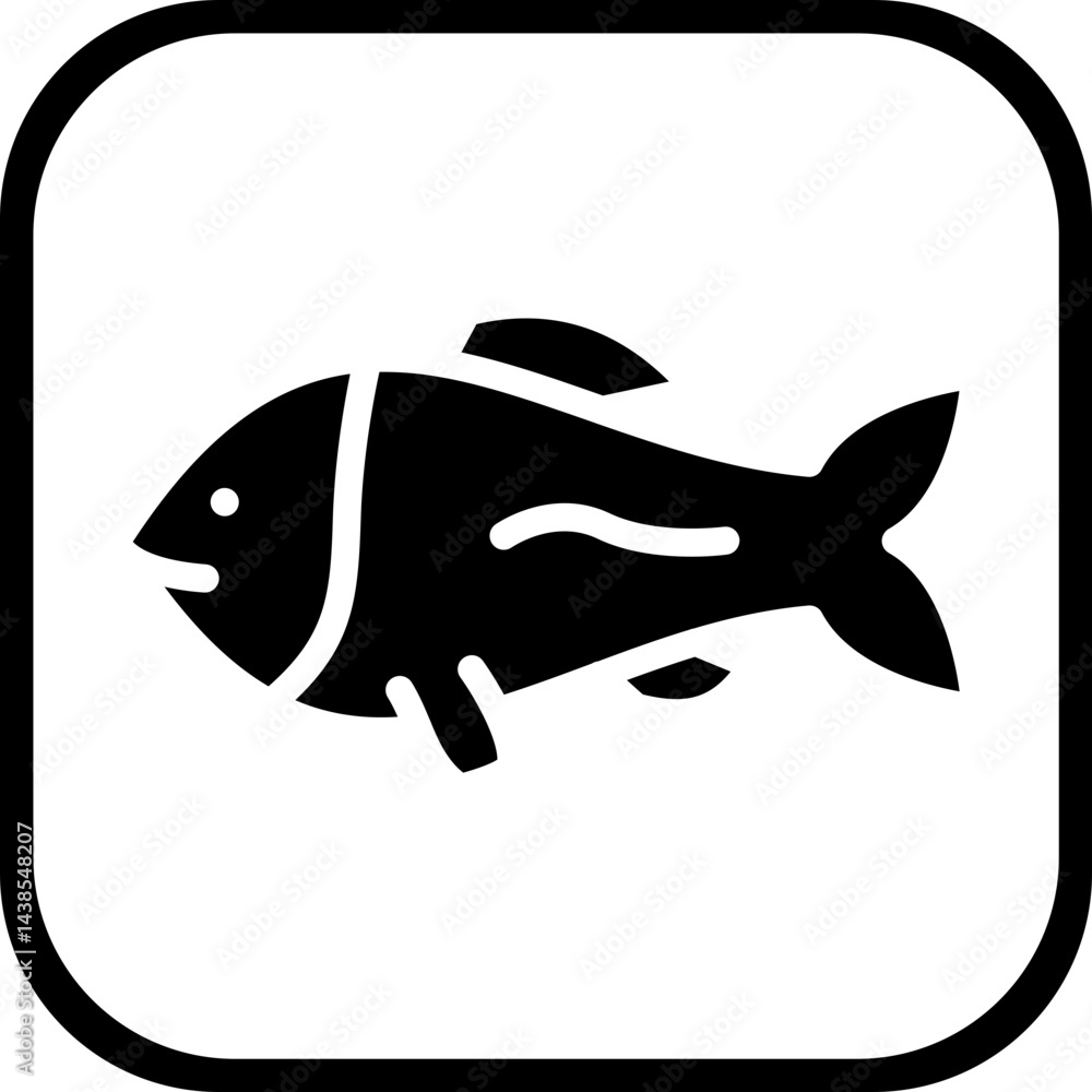 Fototapeta premium Fish Icon style