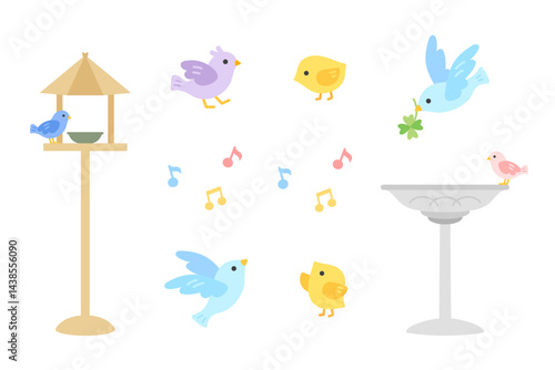 鳥のイラストセット