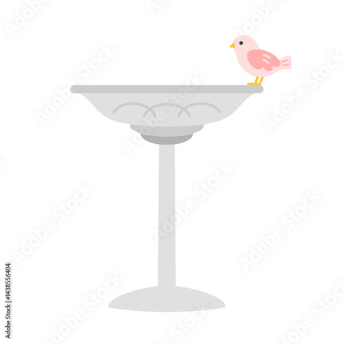 バードバスのイラスト