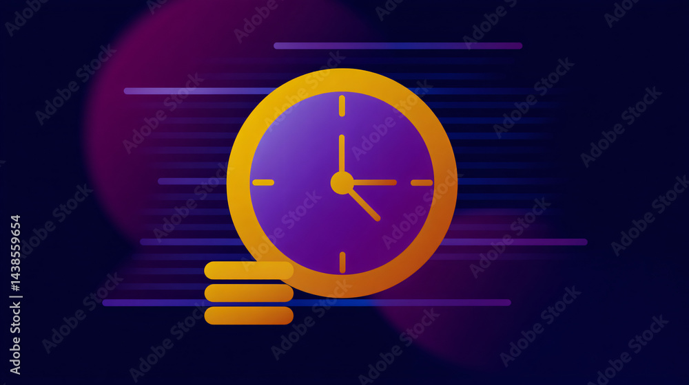 Time-based payment offer icon design