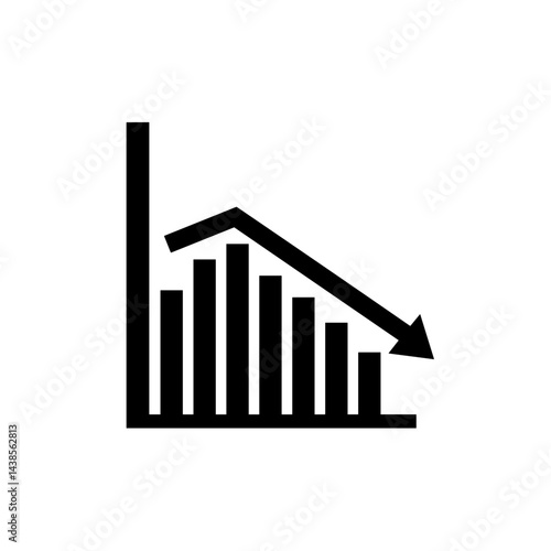 Free Download Declining graph showing decreasing trends in financial data   - GFXLoad