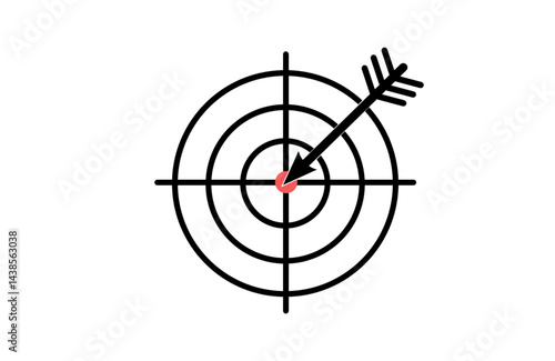 icon aim goal business success arrow purpose sign symbol game challenge accuracy efficiency