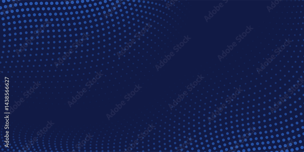 Halftone wavy background. Blue halftone dot pattern with abstract wavy flow, dynamic dot texture and sport style gradient background. Vector texture Halftone wavy background. Blue halftone dot pattern with abstract wavy flow, dynamic dot texture and sport style gradient background. Vector texture