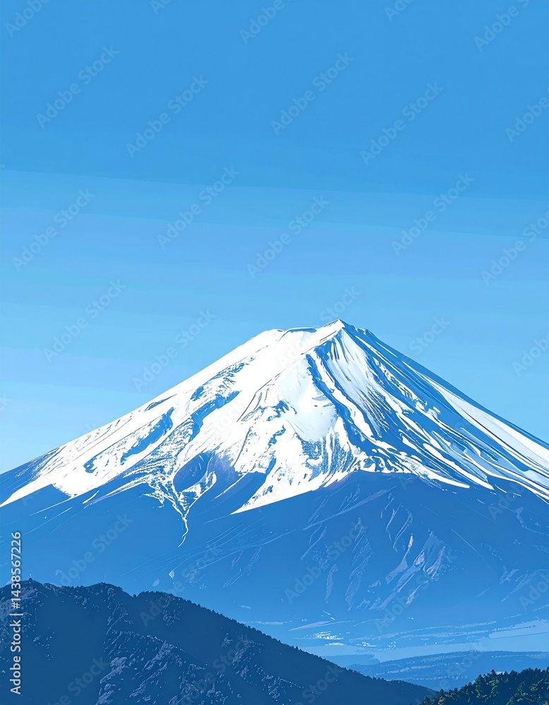 Majestic Snow-Capped Mount Fuji
Majestic Snow-Capped Mount Fuji
