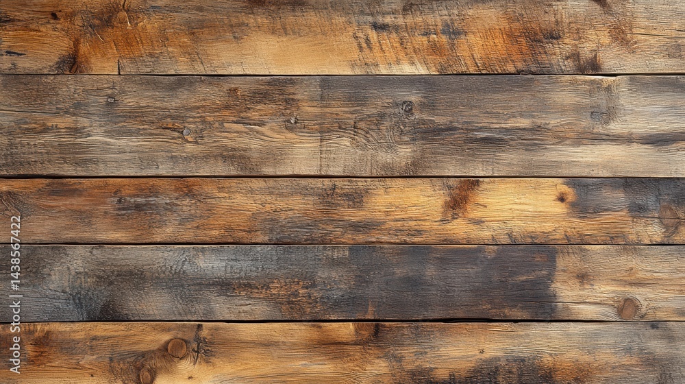 Naklejka premium A rustic barn wood background with rich, warm textures and natural colors