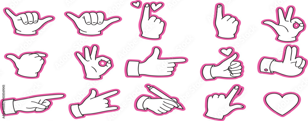 holding hands gestures - love and friendship concepts - tattoo and sticker design elements. Valentine's day greeting card in minima holding hands gestures - love and friendship concepts - tattoo and sticker design elements. Valentine's day greeting card in minima