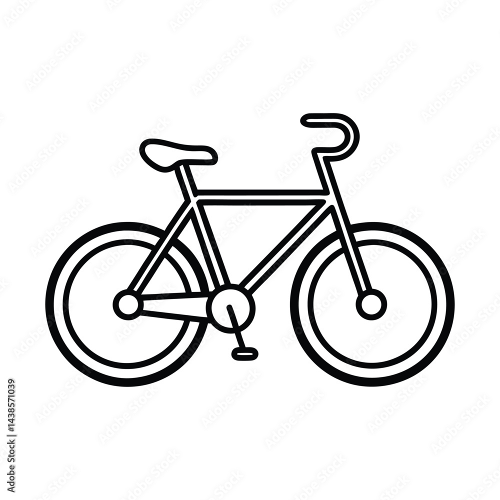 bicycle vector on white background bicycle vector on white background