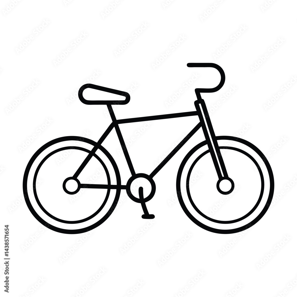 bicycle vector on white background bicycle vector on white background