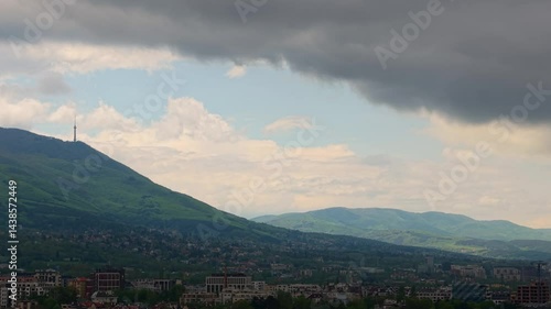 aerial shot of vitosha mountain