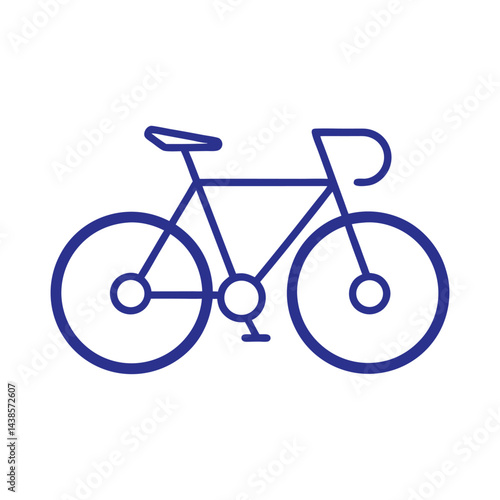 bicycle vector on white background