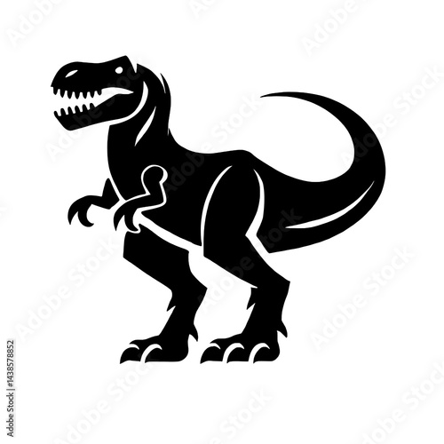 T-Rex Logo Silhouette Vector Illustration