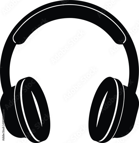 headphone icon on white background