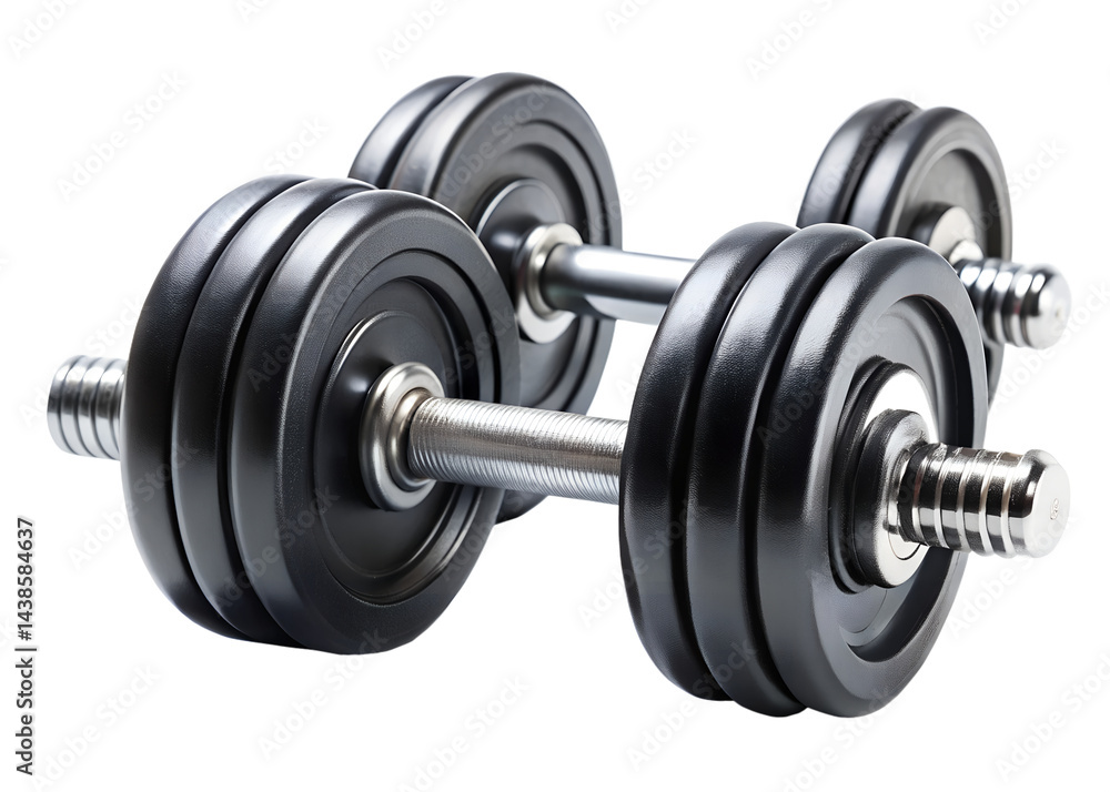 Fototapeta premium dumbbell isolated on white background