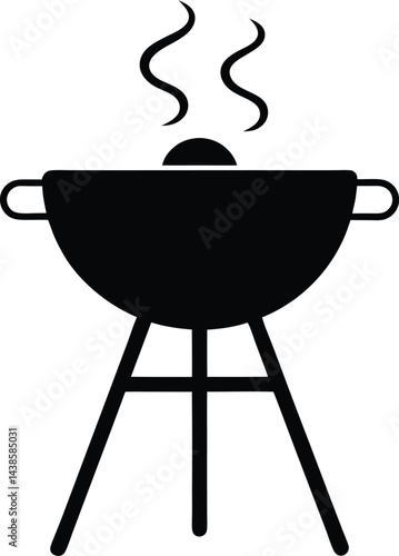 barbecue grill on a white