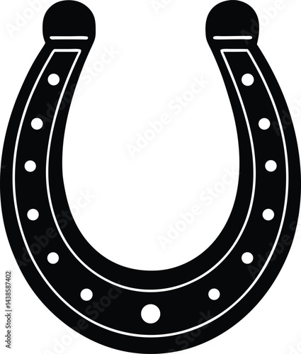 lucky horseshoe vector illustration