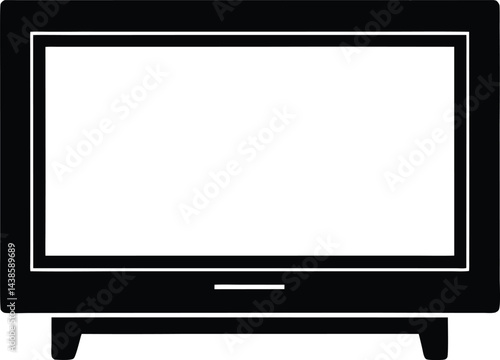 lcd tv isolated on white