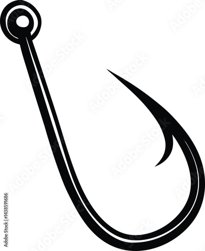 fishing hook vector illustration