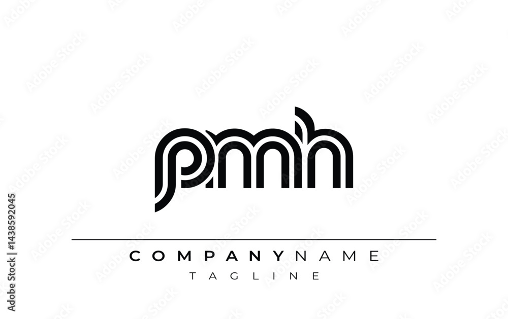 PMH Creative Unique Modern Letter Logo Design. Stylized logo featuring a unique letter design, presenting abstract minimalist aesthetics and modern appeal. PMH Creative Unique Modern Letter Logo Design. Stylized logo featuring a unique letter design, presenting abstract minimalist aesthetics and modern appeal.