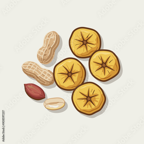 Roasted Plantain and Groundnuts - Traditional Snack