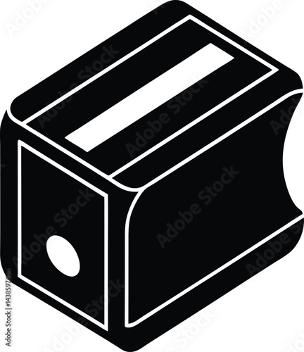 pencil sharpener illustration on white background.eps
