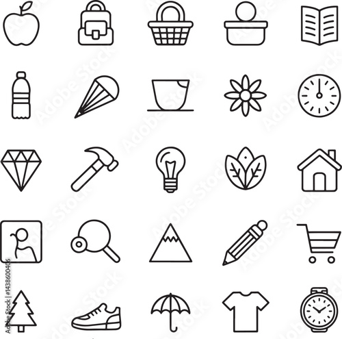 set of icons for web design