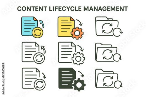 Explore methods for effective content lifecycle management with visual aids designed for understanding and implementation in business settings
