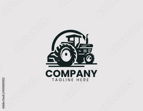 Tractor Vector Logo, Farm Tractor Vector Logo