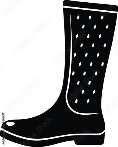 simple rain boot illustration