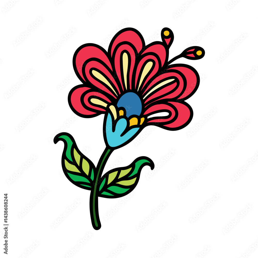 Floral vector art flower design decorative flower with leaves flower illustration flower drawing art design Floral vector art flower design decorative flower with leaves flower illustration flower drawing art design