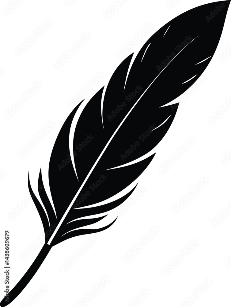 Fototapeta premium vector illustration of feather