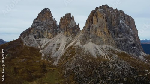 aerial view of a mountain in Italy