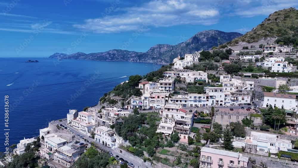 Amalfi Coast At Praiano In Salerno Italy. Beach Landscape. Tourism Landmark. Amalfi Coast At Praiano In Salerno Italy. Gulf Of Salerno Skyline. Coastal Cityscape. Mediterranean Sea. Amalfi Coast At Praiano In Salerno Italy. Beach Landscape. Tourism Landmark. Amalfi Coast At Praiano In Salerno Italy. Gulf Of Salerno Skyline. Coastal Cityscape. Mediterranean Sea.