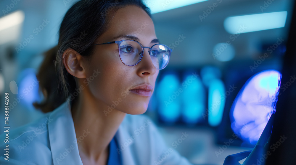 Advanced Hospital Lab with AI and 3D MRI Scans