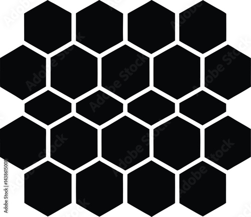 vector honeycomb pattern on