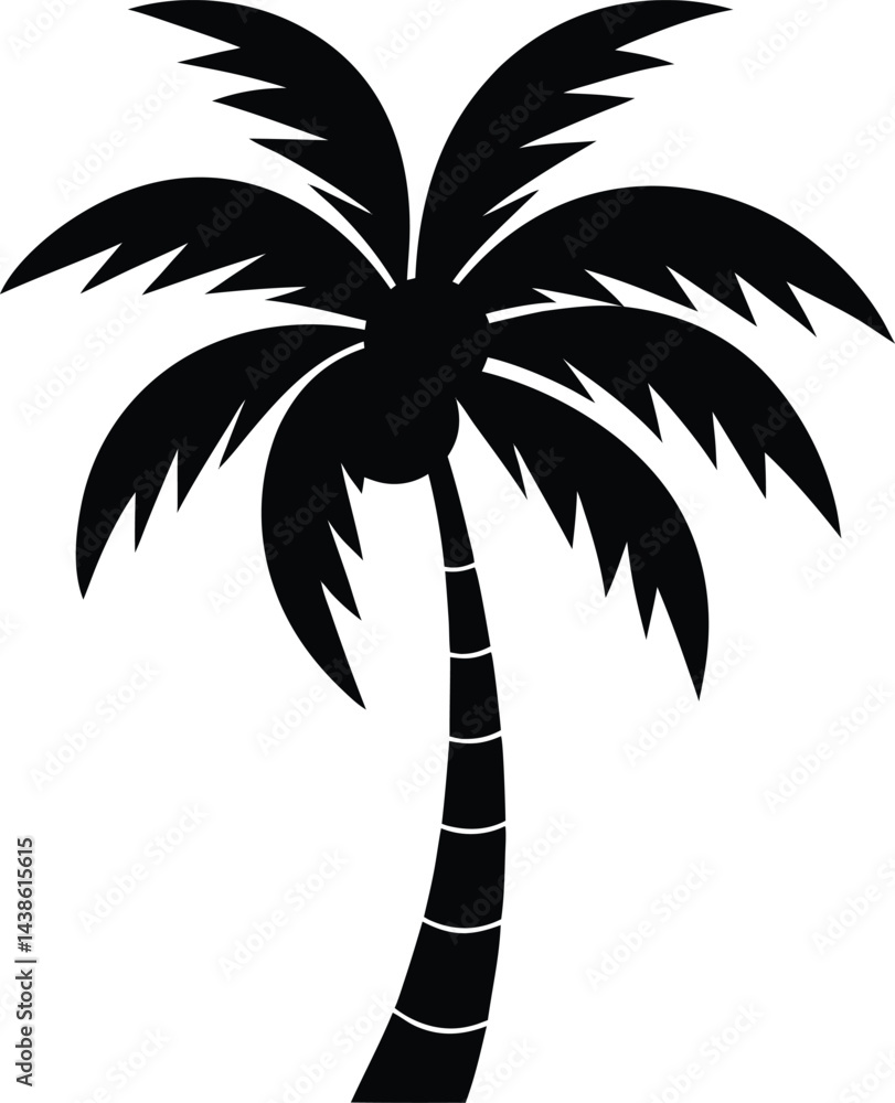 Fototapeta premium palm tree silhouette