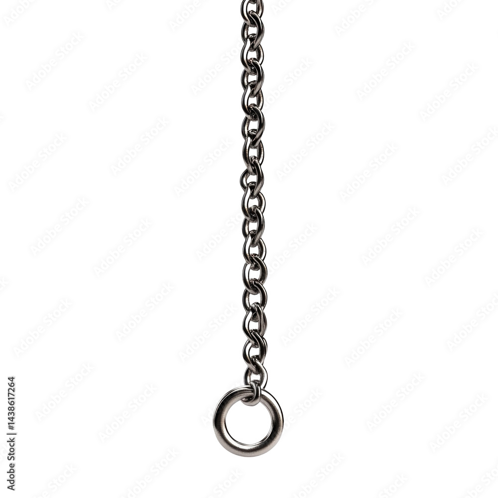 One Pendant Chain Falling Midair Crisp isolated on a transparent background One Pendant Chain Falling Midair Crisp isolated on a transparent background