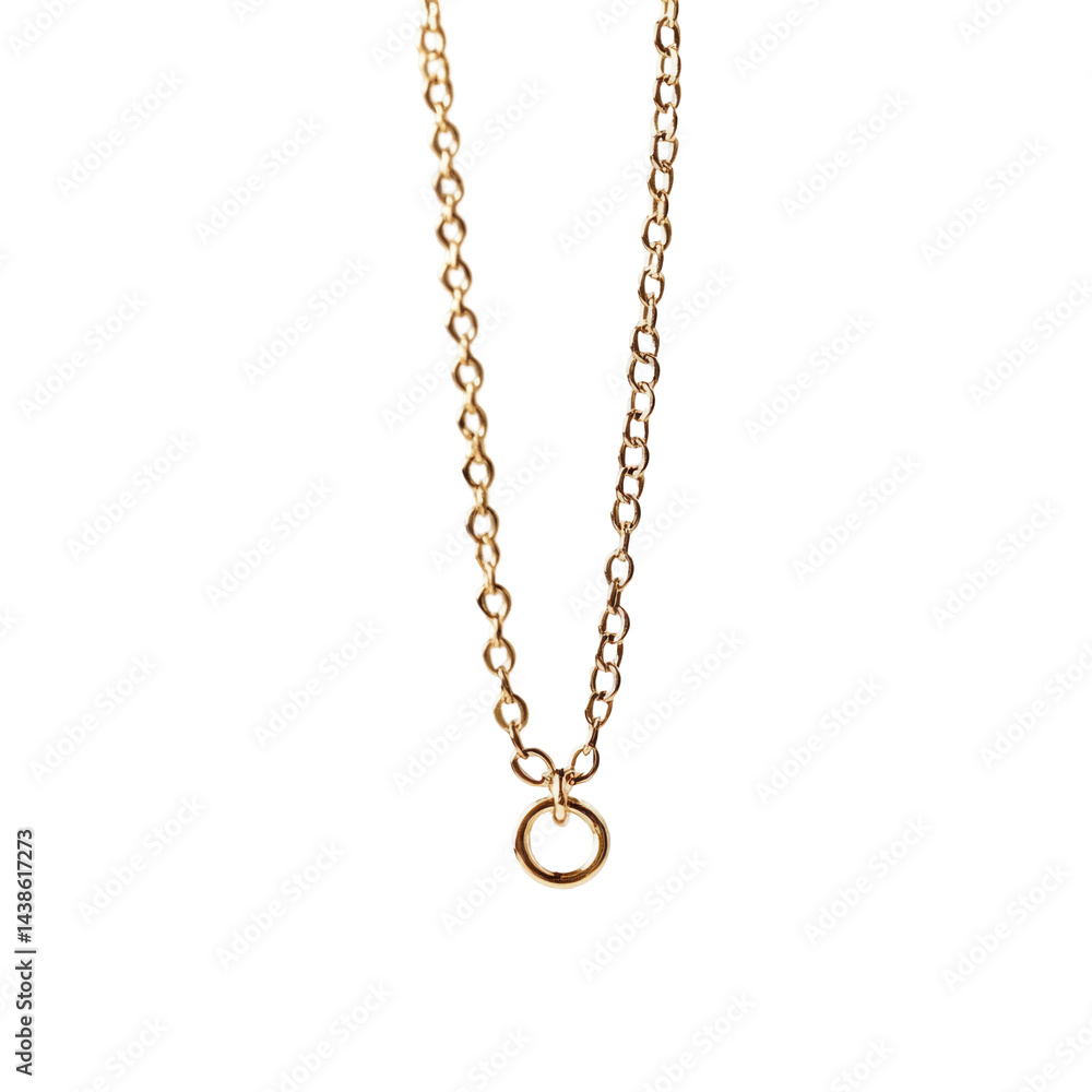 One Pendant Chain Falling Midair Crisp isolated on a transparent background One Pendant Chain Falling Midair Crisp isolated on a transparent background
