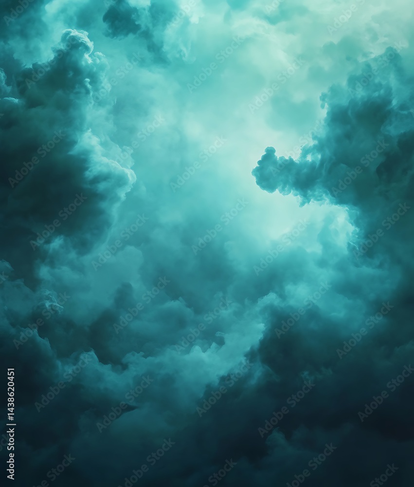 Dramatic teal sky with lightning strikes and ominous clouds creating a powerful and atmospheric scene for nature photography landscape Dramatic teal sky with lightning strikes and ominous clouds creating a powerful and atmospheric scene for nature photography landscape