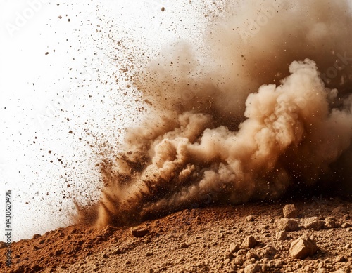 explosion on the ground