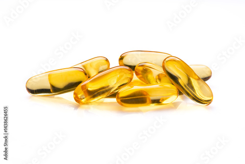 Obraz na płótnie Dietary supplement containing omega 3 fish oil capsules w salonie